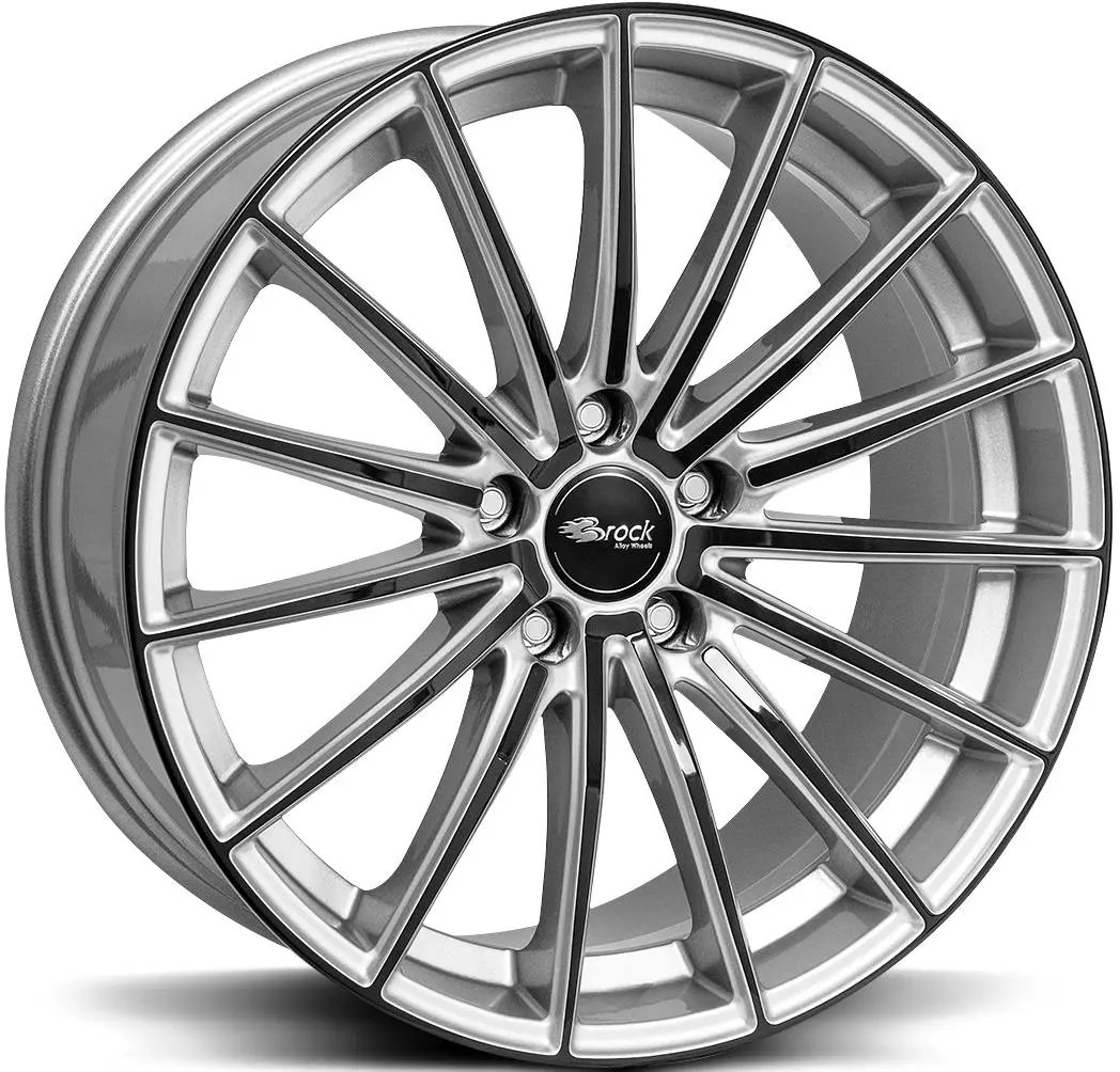 Brock BROCK B36 Crystal Silv Black 8.5R19