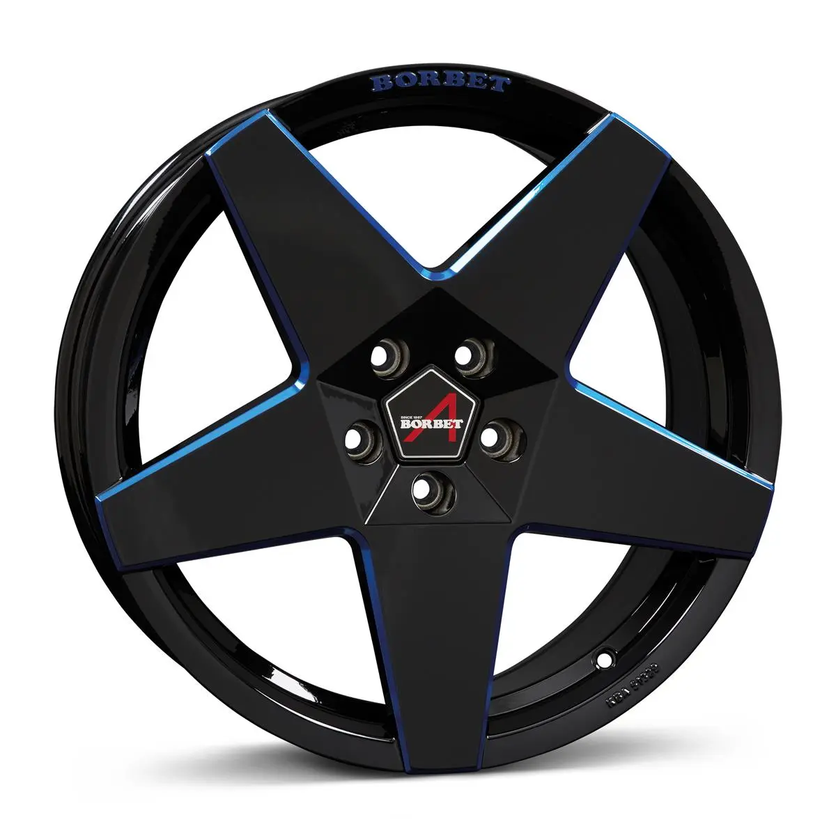 Borbet BORBET A black blue glossy 8.5R19