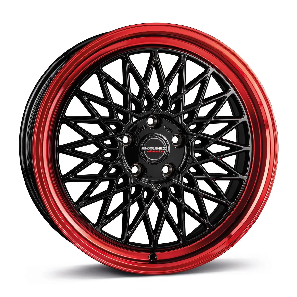 Borbet BORBET B black rim red 7R17