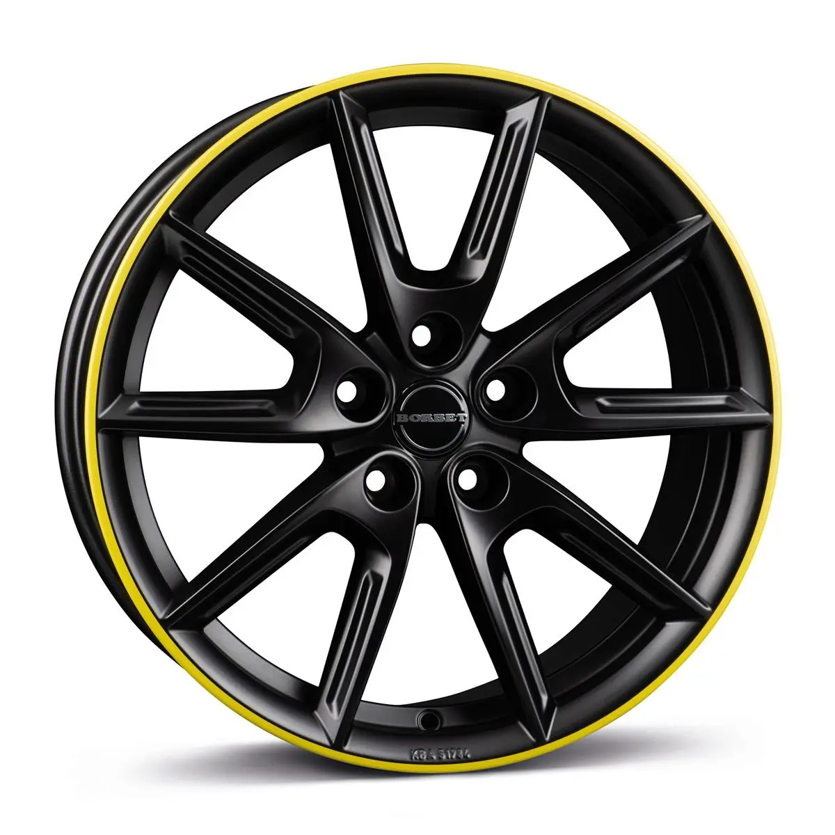 Borbet BORBET LX18 black matt rim yellow 8R18