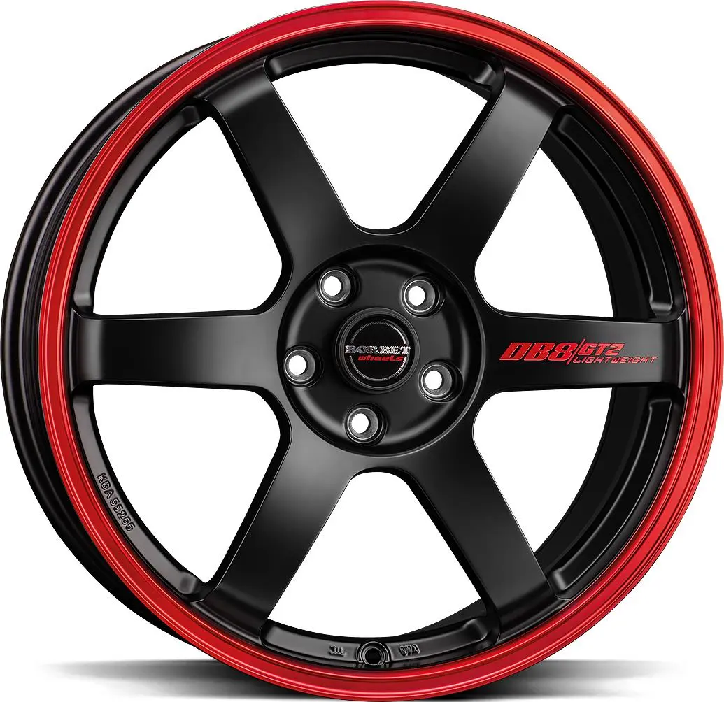 Borbet BORBET DB8GT2 Black Matt Rim Red 8.5R19