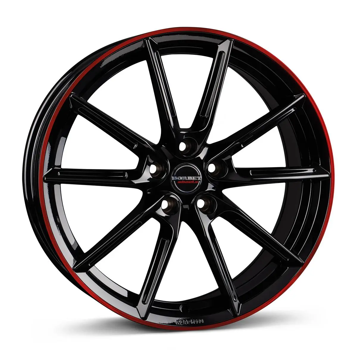 Borbet BORBET LX18 Black Gloss Rim Red 8R18