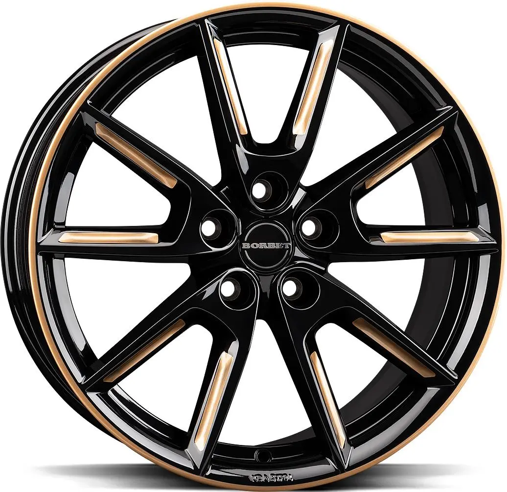 Borbet BORBET LX19 Black Gloss Gold Spoke Rim 8R19